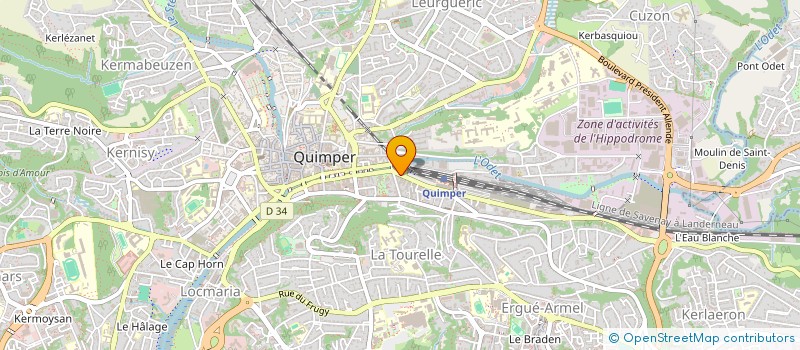 localisation de l'entreprise LOUCHEBEM QUIMPER  FOUESNANT