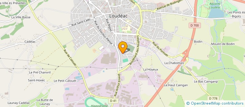 localisation de l'entreprise LOUCHRIMA à LOUDEAC