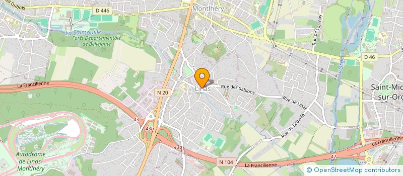 localisation de l'entreprise LOUCHRIS à LINAS