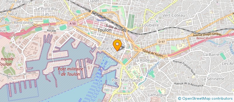 localisation de l'entreprise LOUCIF  TOULON