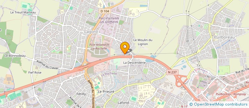 localisation de l'entreprise LOUCILE  LAGORD