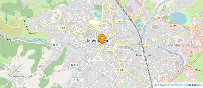 localisation de l'entreprise LOUCLEM à MONTBRISON