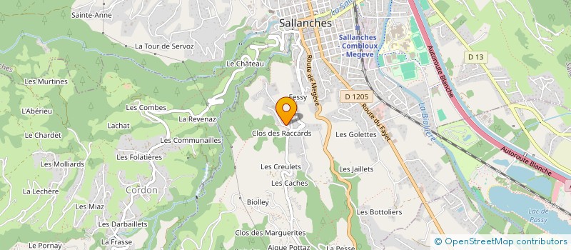 localisation de l'entreprise LOUCLEMJU à SALLANCHES