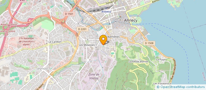 localisation de l'entreprise LOUCO JJ à ANNECY