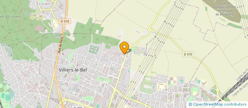 localisation de l'entreprise LOUD ESPORT  VILLIERS LE BEL