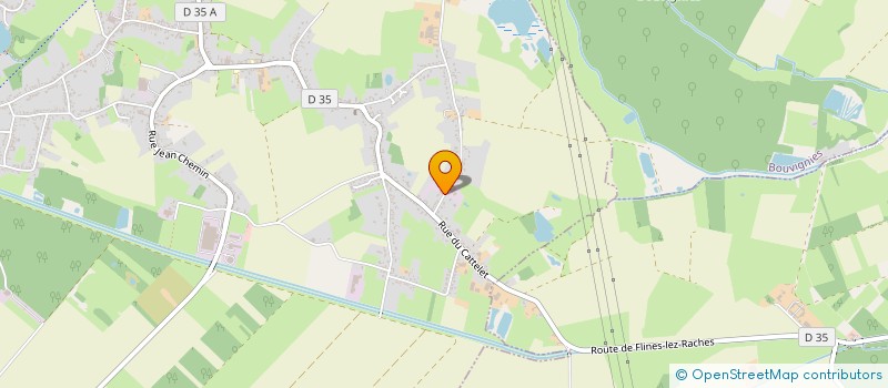 localisation de l'entreprise LOUD'N'COOL PROD  FLINES-LEZ-RACHES