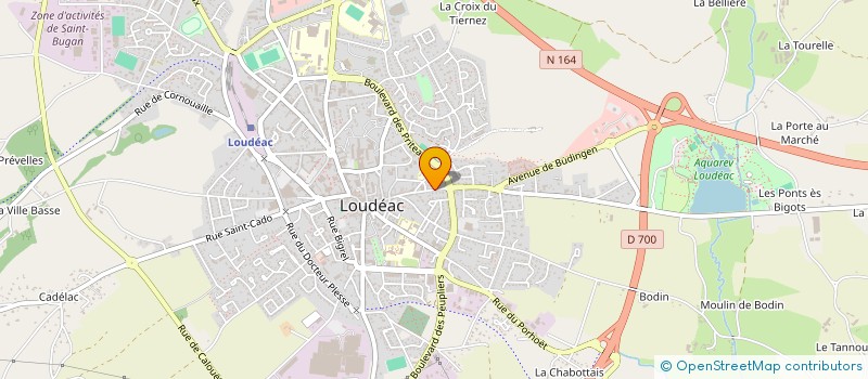 localisation de l'entreprise LOUDEAC ACCUEIL LOISIRS CREATION à LOUDEAC