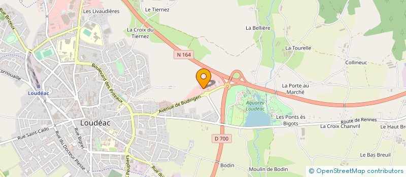 localisation de l'entreprise LOUDEAC NETTOYAGE à LOUDEAC
