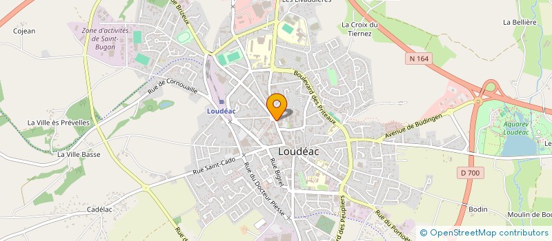 localisation de l'entreprise LOUDEAC OLYMPIQUE SPORTING CLUB à LOUDEAC