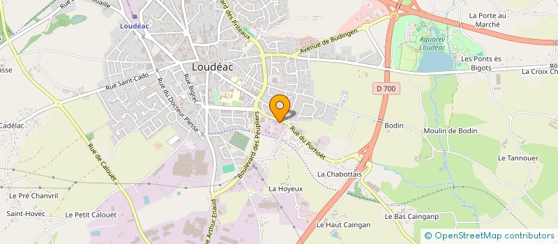 localisation de l'entreprise LOUDEAC PONTIVY MENUISERIE à LOUDEAC