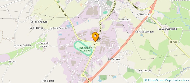 localisation de l'entreprise LOUDEAC VIANDES à LOUDEAC