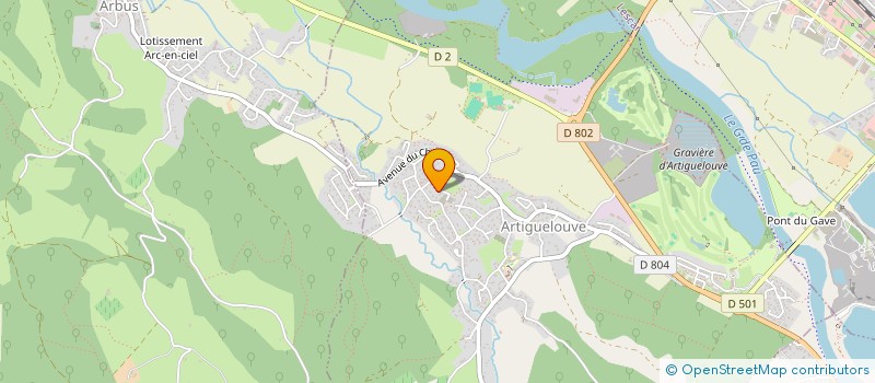 localisation de l'entreprise LOUDEL  ARTIGUELOUVE