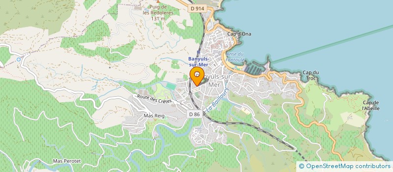 localisation de l'entreprise LOUDES  BANYULS SUR MER