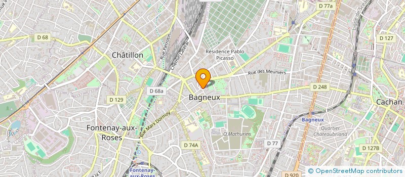 localisation de l'entreprise LOUDIE à BAGNEUX