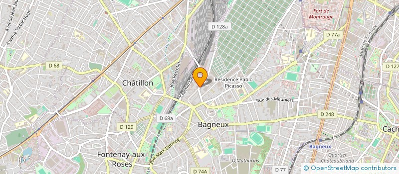 localisation de l'entreprise LOUDINE à BAGNEUX