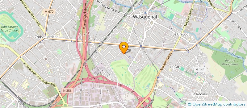 localisation de l'entreprise LOUDINE  WASQUEHAL