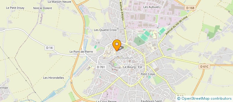 localisation de l'entreprise LOUDUN ARTS MARTIAUX HISTORIQUES  LOUDUN