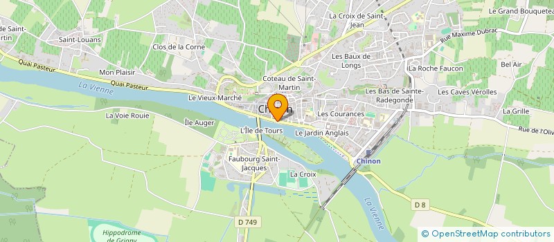 localisation de l'entreprise LOUDUN OPTIQUE à CHINON