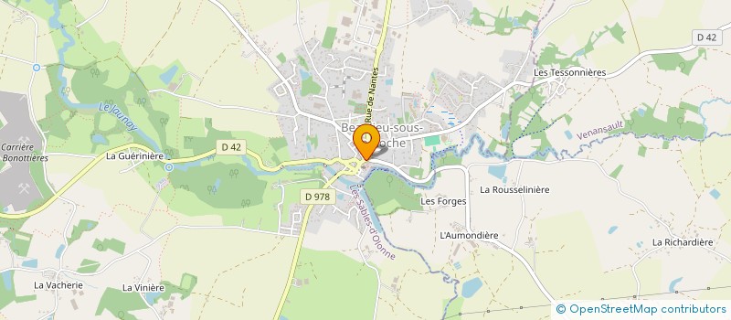 localisation de l'entreprise LOUE C.P. à BEAULIEU-SOUS-LA-ROCHE