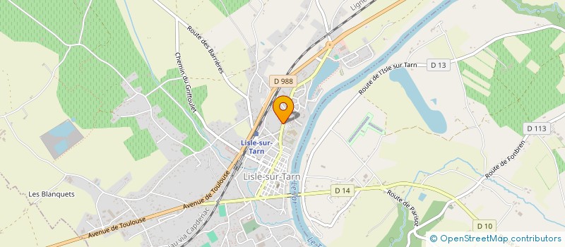 localisation de l'entreprise LOUELI à LISLE-SUR-TARN
