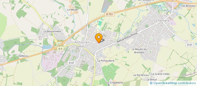 localisation de l'entreprise LOUERAT ROGER à CHAUMES-EN-RETZ