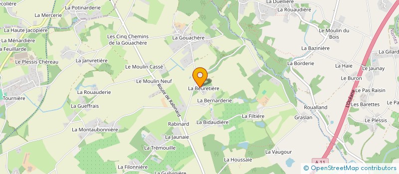 localisation de l'entreprise LOUERAT SERVICES à CARQUEFOU