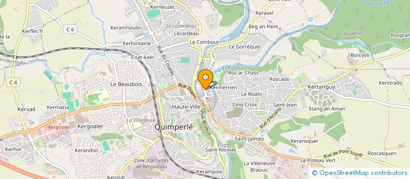 localisation de l'entreprise LOUETIC  QUIMPERLE