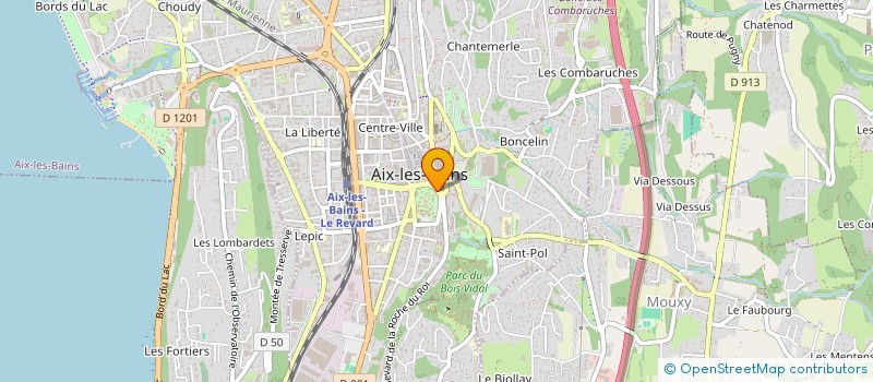 localisation de l'entreprise LOUEURS EN MEUBLES DE TOURISME D AIX LES BAINS DE PARTICULIER A PARTICULIER SIGLE AIX MEUBLES  AIX-LES-BAINS