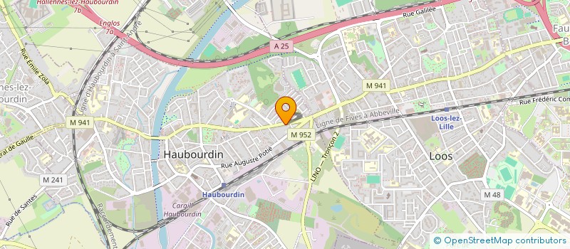 localisation de l'entreprise LOUEVA  HAUBOURDIN