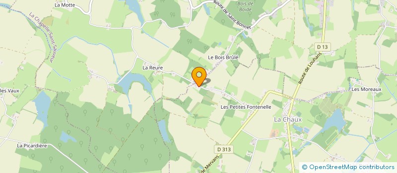 localisation de l'entreprise LOUGA  LA CHAUX