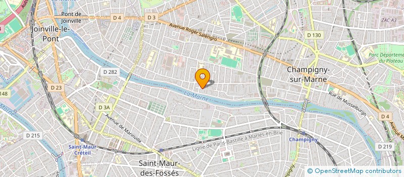 localisation de l'entreprise LOUGAB  CHAMPIGNY-SUR-MARNE