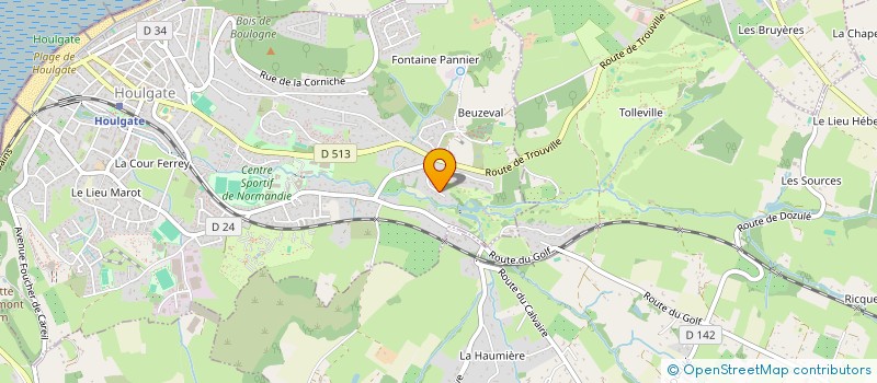 localisation de l'entreprise LOUGATE  HOULGATE