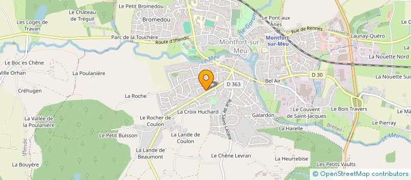 localisation de l'entreprise LOUGENIE  MONTFORT-SUR-MEU