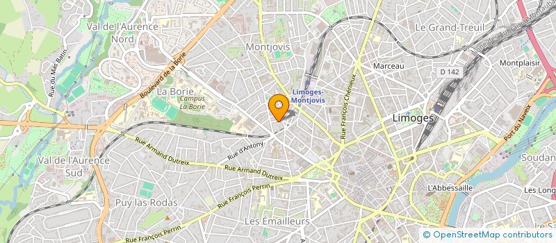 localisation de l'entreprise LOUGOR à LIMOGES