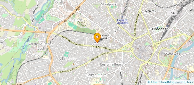 localisation de l'entreprise LOUGUI à LIMOGES