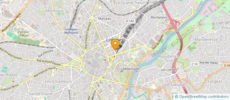 localisation de l'entreprise LOUHANN à LIMOGES