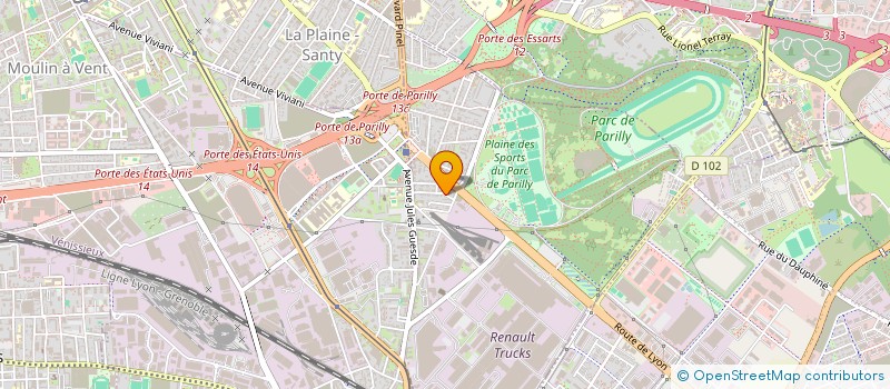 localisation de l'entreprise LOUHANS  VENISSIEUX