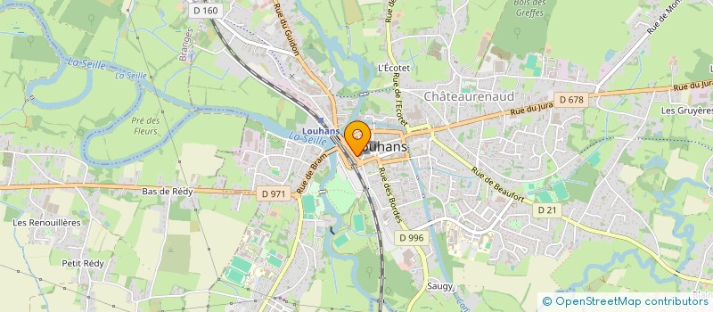 localisation de l'entreprise LOUHANS ASSURANCES à LOUHANS