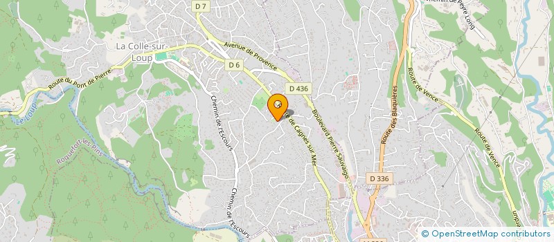 localisation de l'entreprise LOUHEMA  LA COLLE-SUR-LOUP