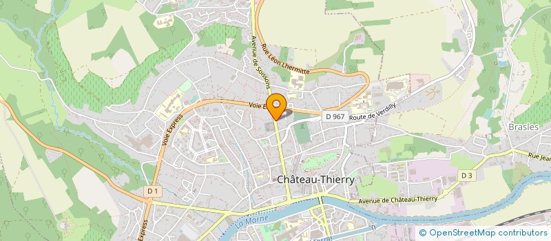 localisation de l'entreprise LOUIBEL à CHATEAU-THIERRY