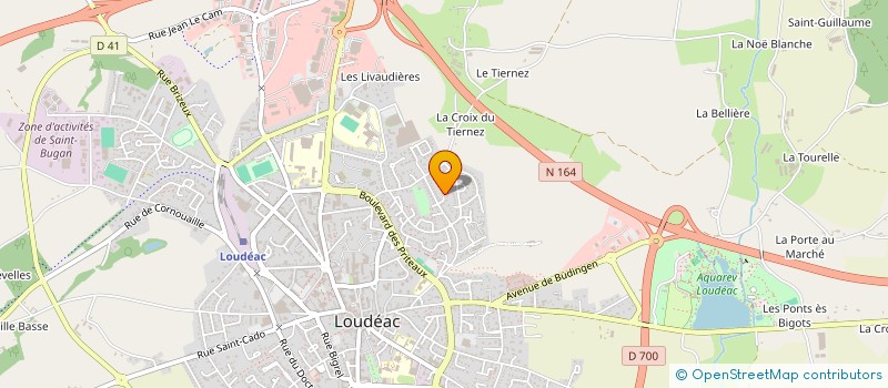 localisation de l'entreprise LOUICE  LOUDEAC