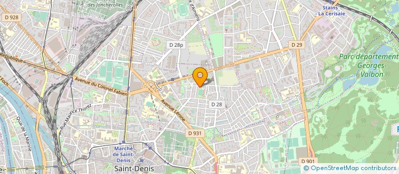 localisation de l'entreprise LOUICHET A - CARON G à SAINT-DENIS