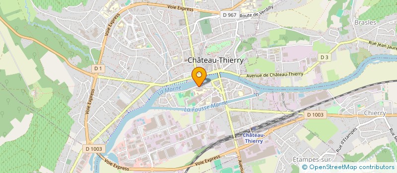 localisation de l'entreprise LOUIELOUIE  CHATEAU THIERRY