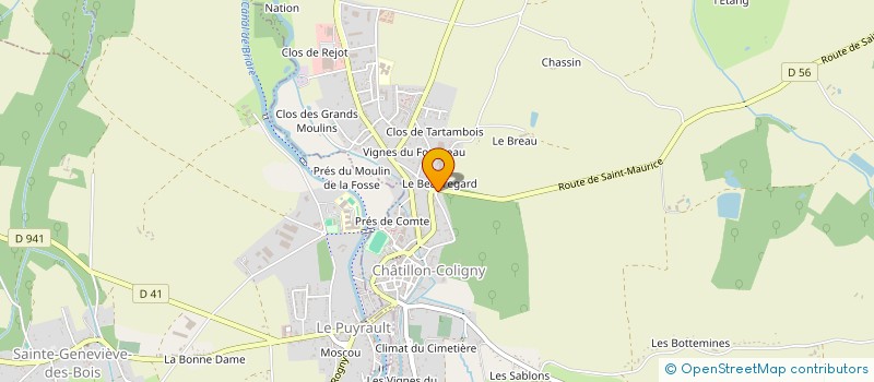 localisation de l'entreprise LOUIJI à CHATILLON-COLIGNY