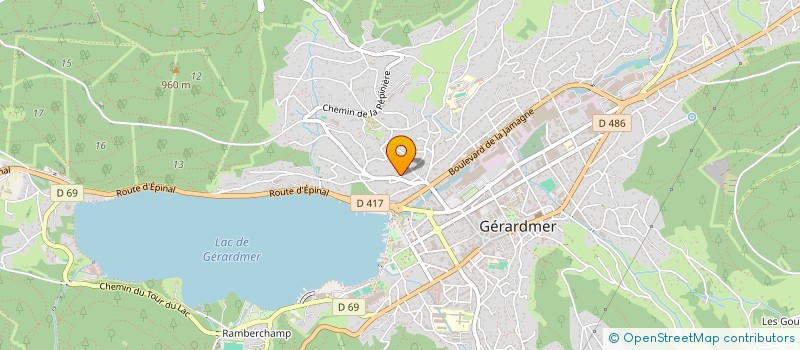 localisation de l'entreprise LOUIJON  GERARDMER