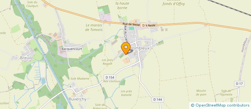 localisation de l'entreprise LOUIMM  HOMBLEUX