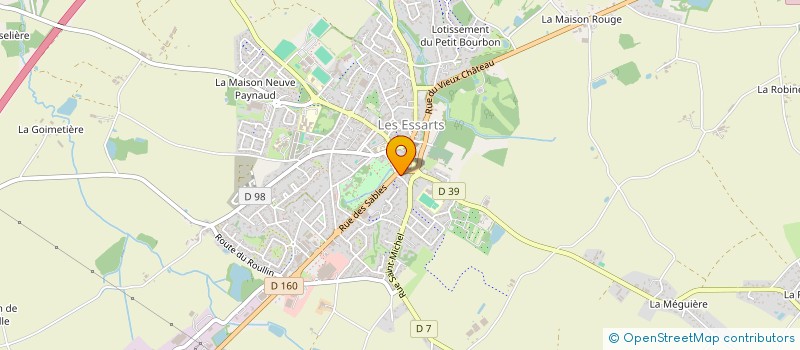 localisation de l'entreprise LOUINEAU AGENCEMENT à ESSARTS-EN-BOCAGE