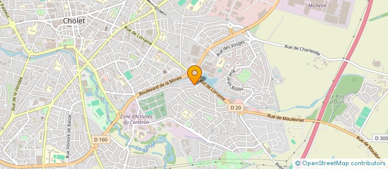 localisation de l'entreprise LOUINEAU.L à CHOLET