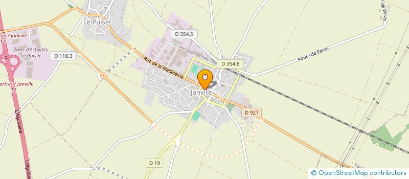 localisation de l'entreprise LOUIS 28 SAS à JANVILLE-EN-BEAUCE