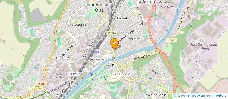 localisation de l'entreprise LOUIS à CREIL